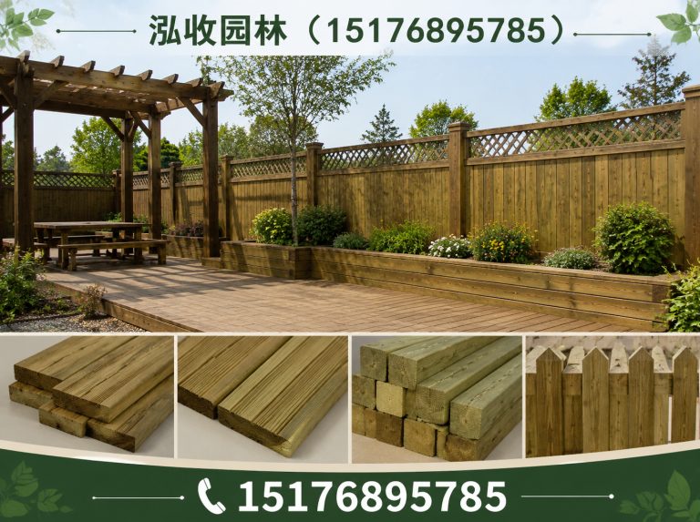 成都京津冀防腐木工程展示图
